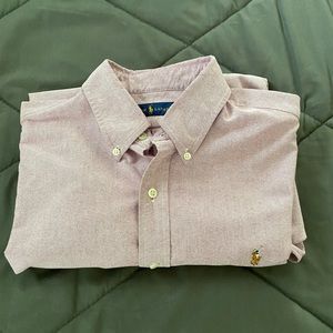 Light red Polo button down dress shirt